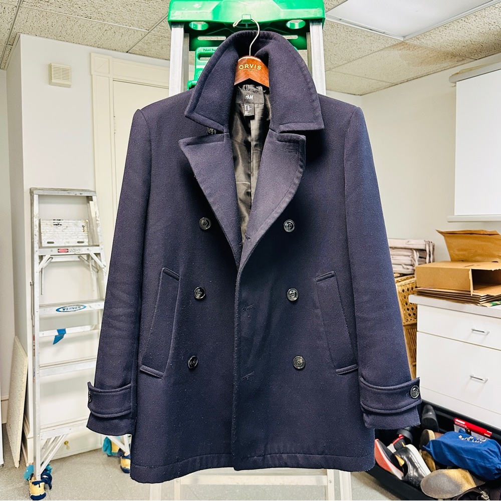 H&M Navy Peacoat
